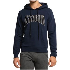 Iceberg, Heren, Sweatshirts & Hoodies, Blauw, Maat: L Katoen,