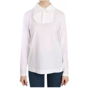 Dolce & Gabbana, Dames, Blouses & Shirts, Wit, Maat: XS Katoen,