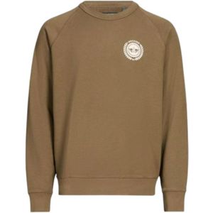 Dockers, Heren, Sweatshirts & Hoodies, Bruin, Maat: M Katoen,