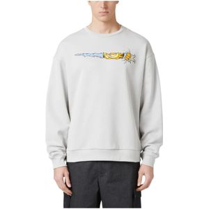 Iceberg, Heren, Sweatshirts & Hoodies, Grijs, Maat: M Katoen,