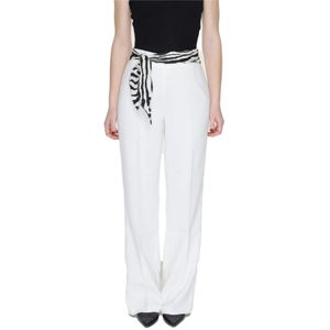 Only, Dames, Broeken, Wit, Maat: M Poliester,
