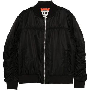 John Richmond, Heren, Jassen, Zwart, Maat: S Nylon,