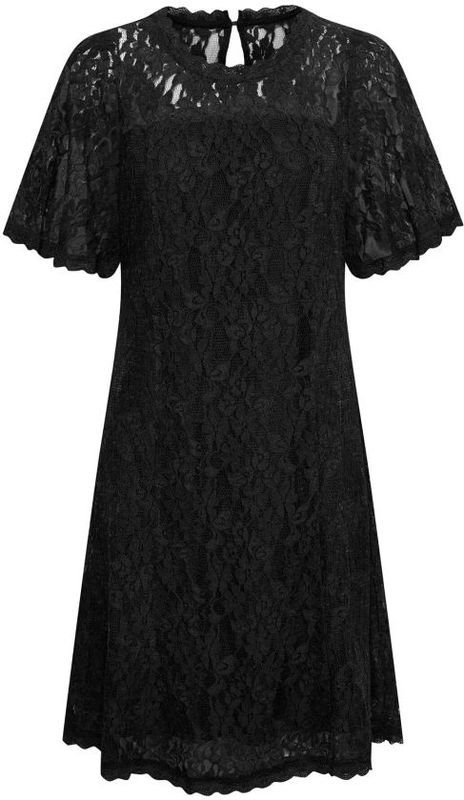 Cream - Crkit Lace Dress - Jurk - Zwart