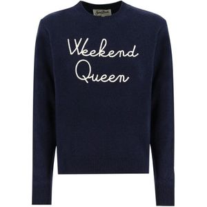 MC2 Saint Barth, Dames, Truien, Blauw, Maat: L