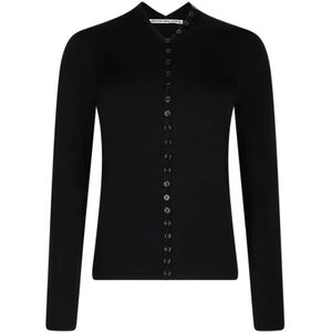 Alexander Wang, Dames, Truien, Zwart, Maat: L