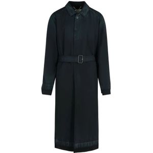 Maison Margiela, Heren, Mantels, Zwart, Maat: S Wol,