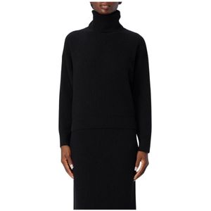 Brunello Cucinelli, Dames, Truien, Zwart, Maat: S