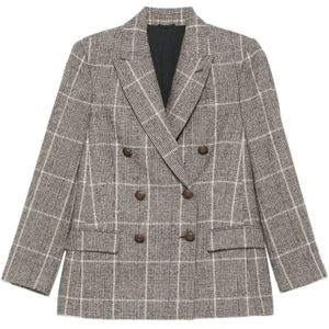Brunello Cucinelli, Dames, Jassen, Grijs, Maat: XS
