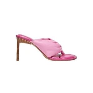 Jacquemus Leather sandals , Pink , Dames , Maat: 36 EU