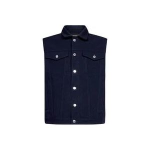 Dsquared2 Gewatteerd Gilet Regular Fit Vest , Blue , Heren , Maat: L