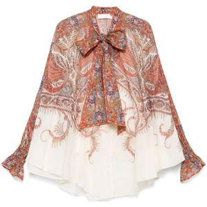 Zimmermann, Dames, Blouses & Shirts, Veelkleurig, Maat: S