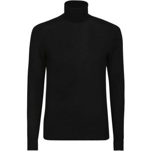 Dell'oglio, Heren, Truien, Zwart, Maat: 2XL Wol,
