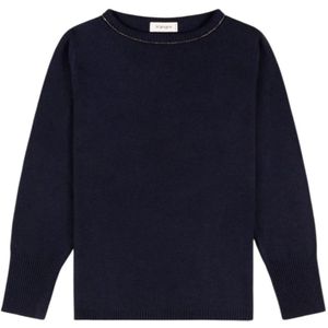 Kangra, Dames, Truien, Blauw, Maat: XL Katoen,