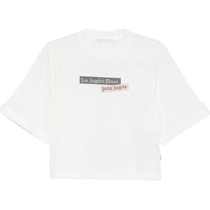 Palm Angels, Dames, Tops, Wit, Maat: M