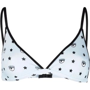 Chiara Ferragni Collection, Dames, Ondergoed, Blauw, Maat: S Katoen,