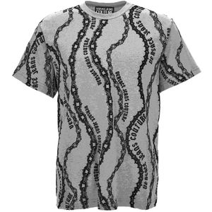 Versace Jeans Couture, Heren, Tops, Grijs, Maat: XL
