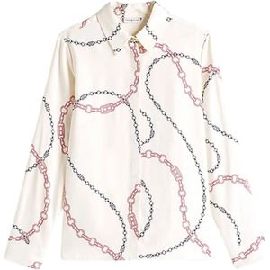 Tommy Hilfiger, Dames, Blouses & Shirts, Veelkleurig, Maat: 2XS Viscose,