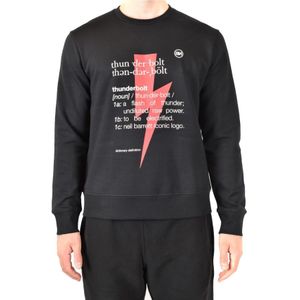 Neil Barrett, Heren, Sweatshirts & Hoodies, Zwart, Maat: M