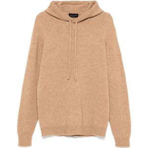 Roberto Collina, Heren, Sweatshirts & Hoodies, Bruin, Maat: XL