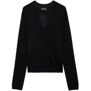 Zadig & Voltaire, Dames, Truien, Zwart, Maat: S