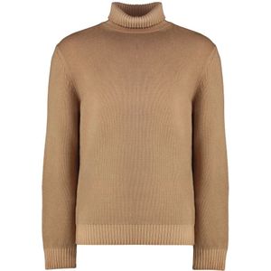 Malo, Heren, Truien, Beige, Maat: L Wol,