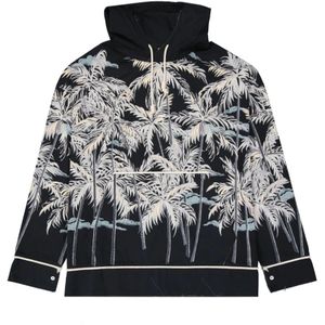 Palm Angels, Heren, Jassen, Zwart, Maat: S Katoen,