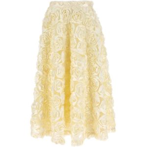 Rotate Birger Christensen, Dames, Rokken, Wit, Maat: XS Poliester,