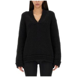 Tom Ford, Dames, Truien, Zwart, Maat: S Wol,