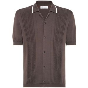 Brunello Cucinelli, Heren, Truien, Bruin, Maat: XL