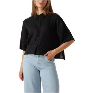 Drykorn, Dames, Blouses & Shirts, Zwart, Maat: XS Katoen,