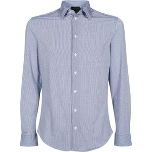 Emporio Armani, Heren, Overhemden, Veelkleurig, Maat: 2XL Poliester,