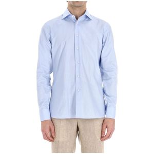 Borriello Napoli, Heren, Overhemden, Blauw, Maat: M