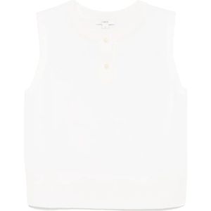 Vince, Dames, Tops, Wit, Maat: L Wol,
