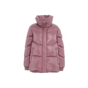 Woolrich Roze Aliquippa Puffer Jas , Pink , Dames , Maat: S