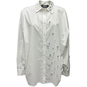 Giulia N Couture, Dames, Blouses & Shirts, Wit, Maat: S