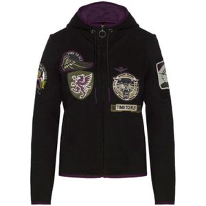 Aeronautica Militare, Dames, Sweatshirts & Hoodies, Zwart, Maat: XS Katoen,