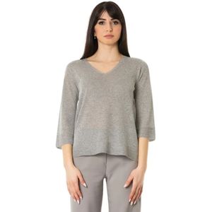 D.Exterior, Dames, Truien, Grijs, Maat: M Viscose,