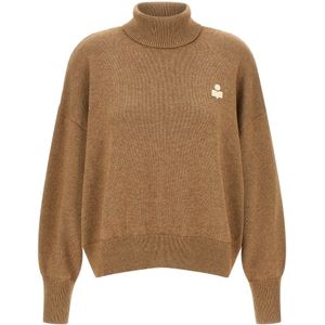 Marant étoile, Dames, Truien, Beige, Maat: S Katoen,