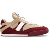 Chloé Low-Top Sneakers - Beige Textile Kick Sneakers in bruin