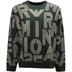 Armani, Heren, Truien, Groen, Maat: XL Wol,