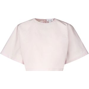 Alaïa, Dames, Tops, Roze, Maat: S Zijde,