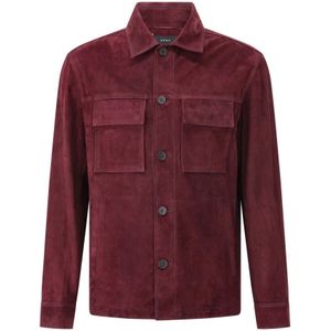 Arma, Heren, Jassen, Rood, Maat: M Leer,