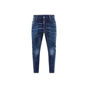 Dsquared2 Blauwe Ss24 Jeans voor Heren , Blue , Heren , Maat: 3XL