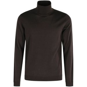 Roberto Collina, Heren, Truien, Bruin, Maat: XL Wol,