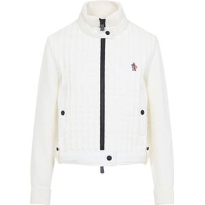 Moncler, Dames, Jassen, Wit, Maat: XS Wol,