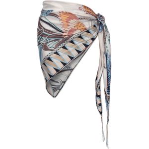 Ferragamo, Dames, Badkleding, Blauw, Maat: ONE Size Zijde,