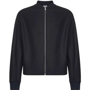 Jil Sander, Heren, Truien, Zwart, Maat: S Wol,
