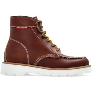 Dsquared2 Enkellaarzen , Brown , Heren , Maat: 44 EU