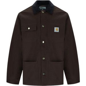 Carhartt WIP - Michigan Coat - Winterjas - Bruin - Katoenen Canvas - Waterafstotend