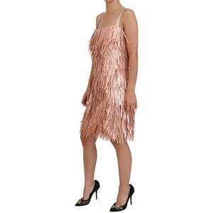 Dolce & Gabbana - Cocktailjurk - Roze - A-lijn - 100% Nylon